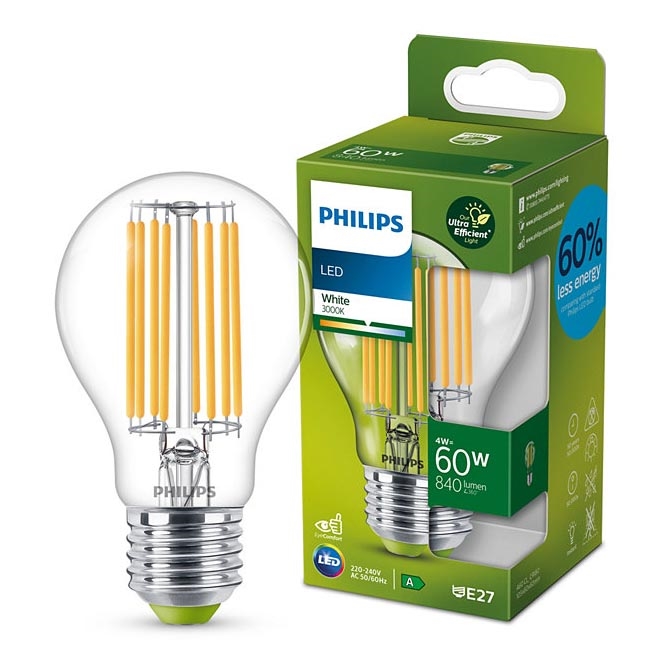 LED Λάμπα VINTAGE Philips A60 E27/4W/230V 3000K