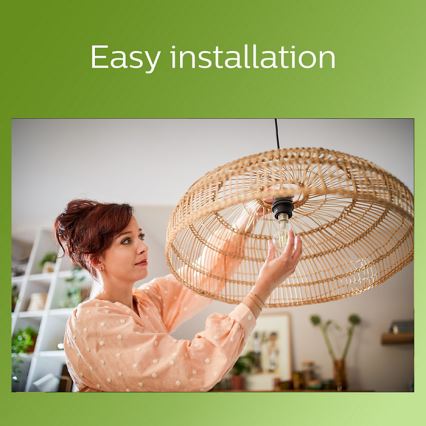 LED Λάμπα VINTAGE Philips A60 E27/4W/230V 3000K