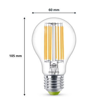 LED Λάμπα VINTAGE Philips A60 E27/4W/230V 3000K