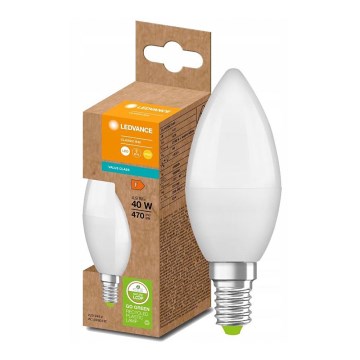 LED Λάμπα από ανακυκλωμένο πλαστικό B40 E14/4,9W/230V 2700K - Ledvance