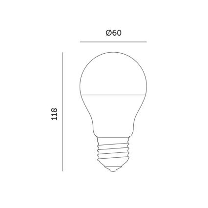LED Λάμπα για την ανάπτυξη φυτών PLANTY E27/11W/230V 1200K λευκό