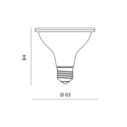 LED Λάμπα για την ανάπτυξη φυτών PLANTY E27/7W/230V 1200K λευκό
