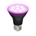 LED Λάμπα για την ανάπτυξη φυτών PLANTY E27/7W/230V 1200K μαύρο