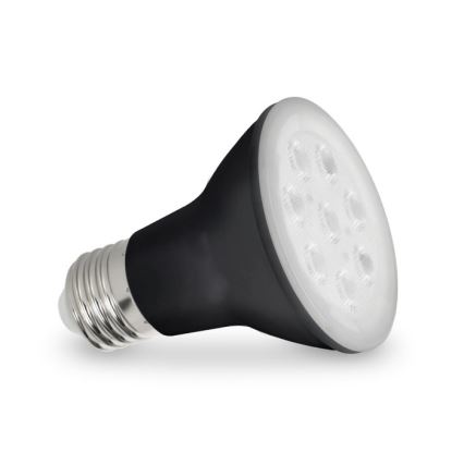 LED Λάμπα για την ανάπτυξη φυτών PLANTY E27/7W/230V 1200K μαύρο