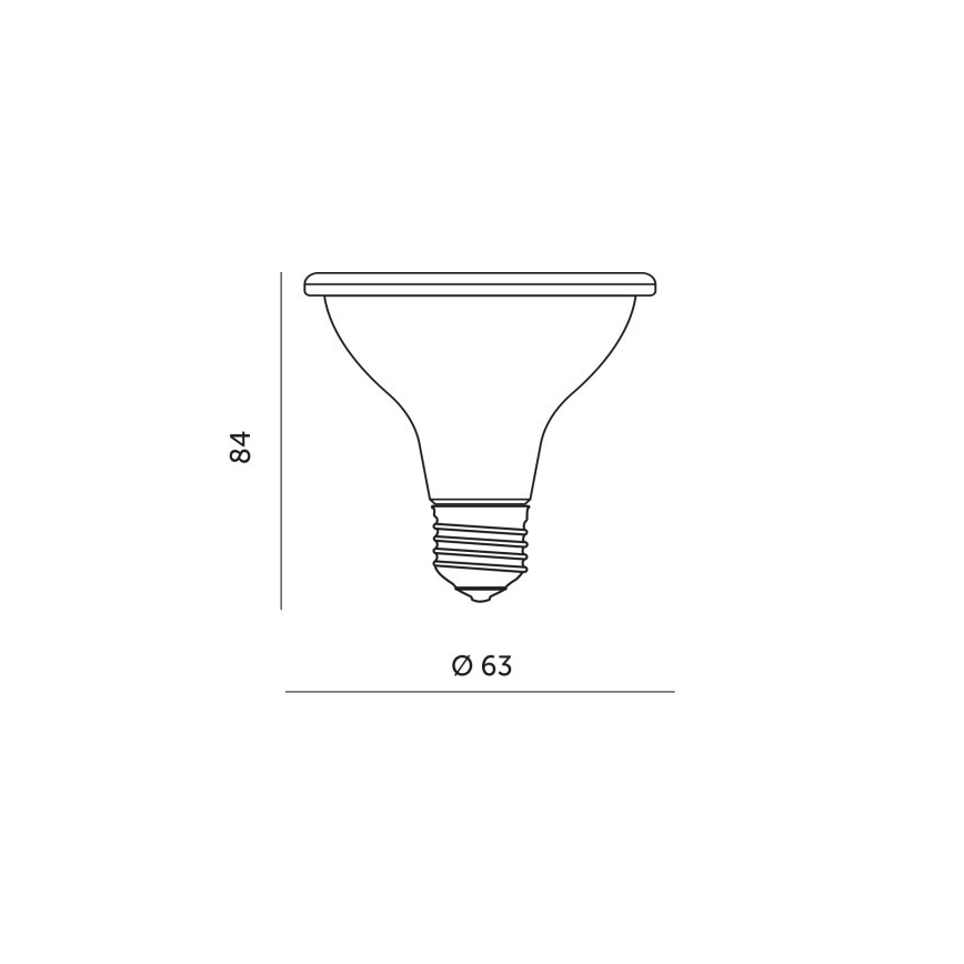 LED Λάμπα για την ανάπτυξη φυτών PLANTY E27/7W/230V 1200K μαύρο
