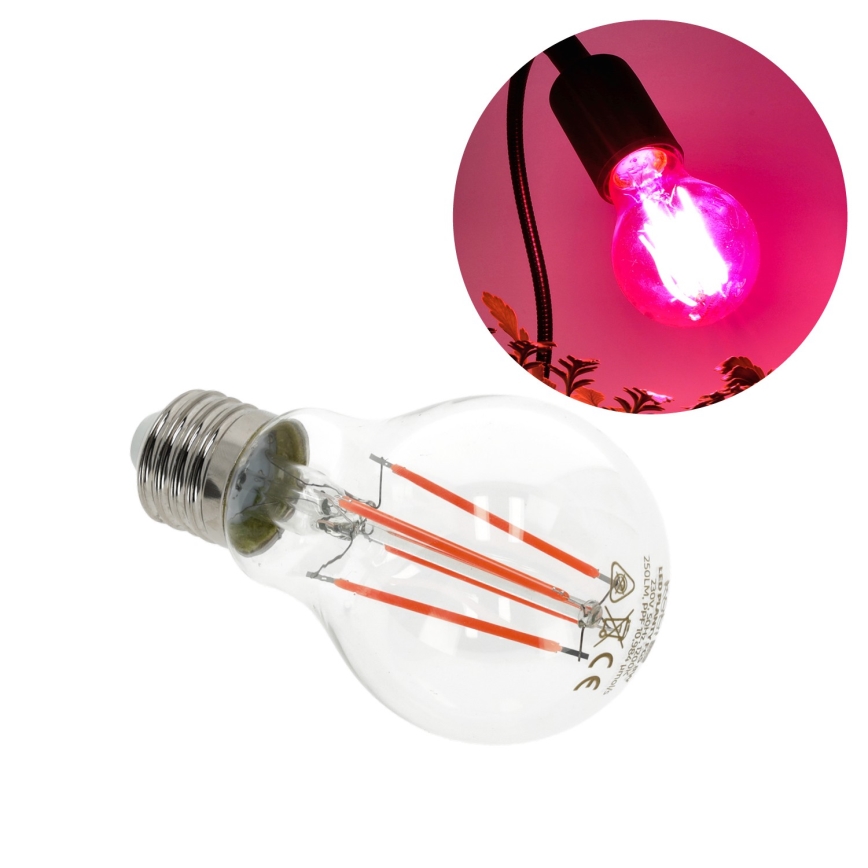 LED Λάμπα για την ανάπτυξη φυτών PLANTY E27/8W/230V 1200K