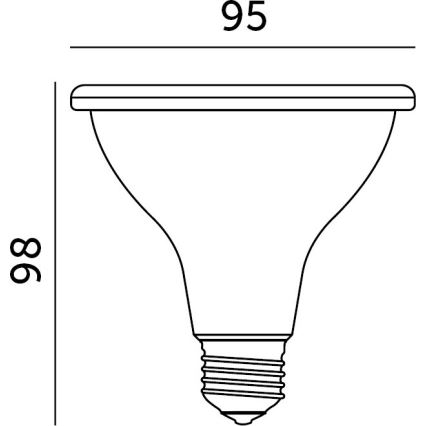 LED Λάμπα για την ανάπτυξη φυτών VITABLOOM E27/9W/230V 1200K λευκό - Brilagi