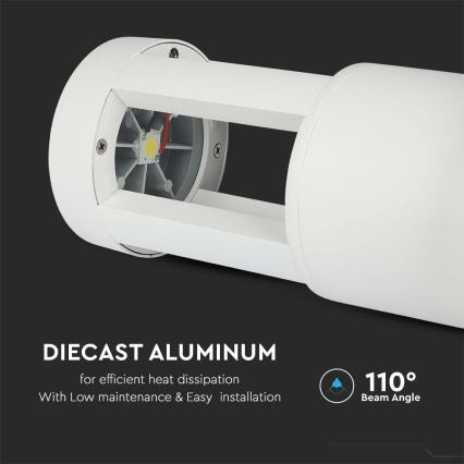 LED Λάμπα εξωτερικού χώρου LED/10W/230V 25cm 4000K IP65 λευκό