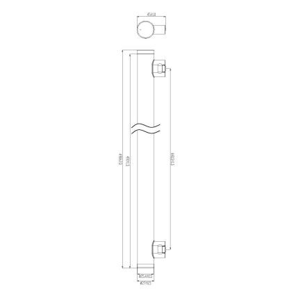 LED Λάμπα φθορίου TOLEDO S14s/5W/230V 2700K 50 cm - Sylvania