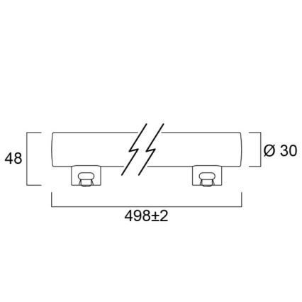 LED Λάμπα φθορίου TOLEDO S14s/7,5W/230V 2700K 50 cm - Sylvania