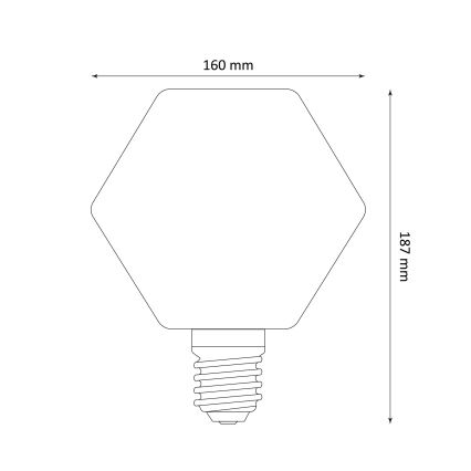 LED Λαμπτήρας DECO VINTAGE E27/4W/230V 1800K