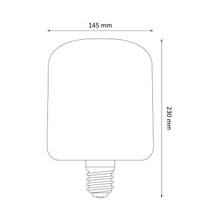 LED Λαμπτήρας DECO VINTAGE E27/4W/230V 1800K