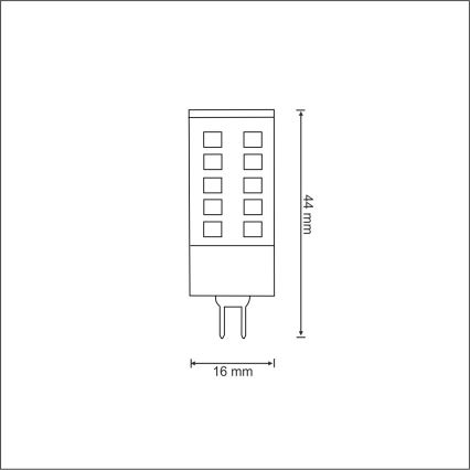 LED λαμπτήρας G4/3W/12V 3000K