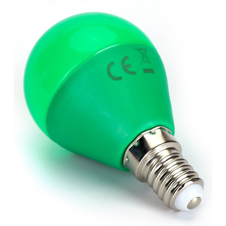 LED Λαμπτήρας G45 E14/4W/230V πράσινος - Aigostar
