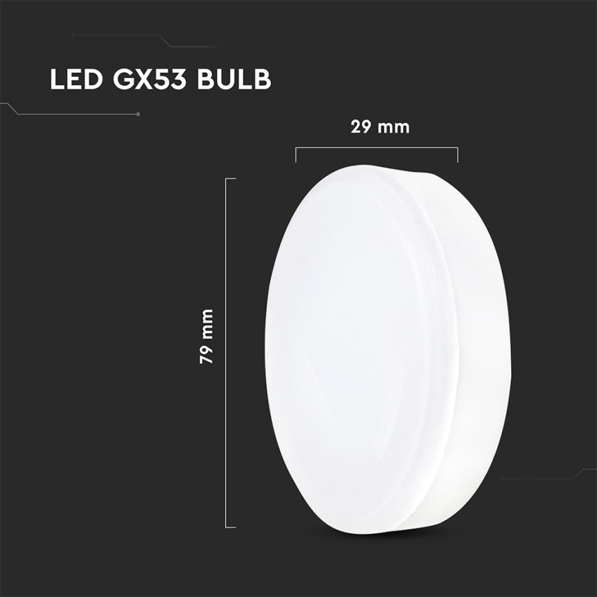 LED Λαμπτήρας GX53/6,4W/230V 4000K