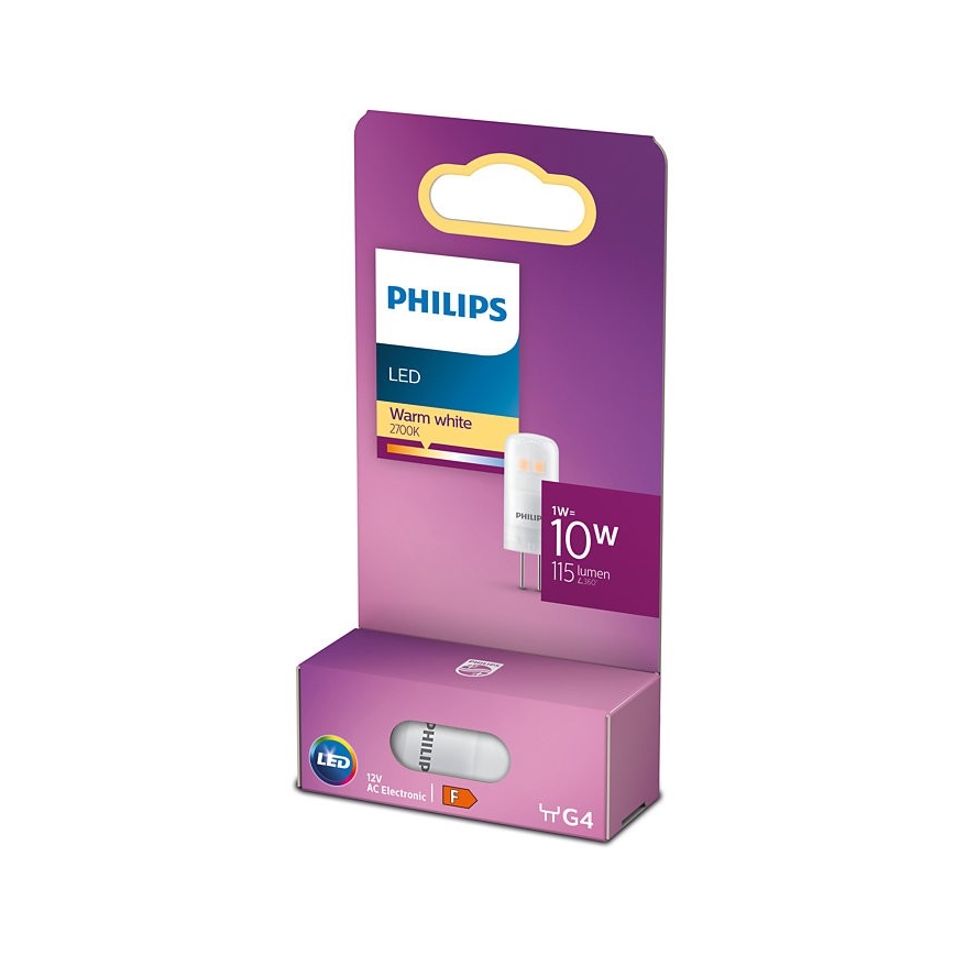 LED Λαμπτήρας Philips G4/1W/12V 2700K