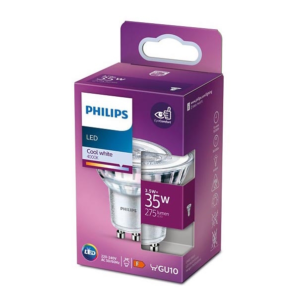 LED Λαμπτήρας Philips GU10/3,5W/230V 4000K