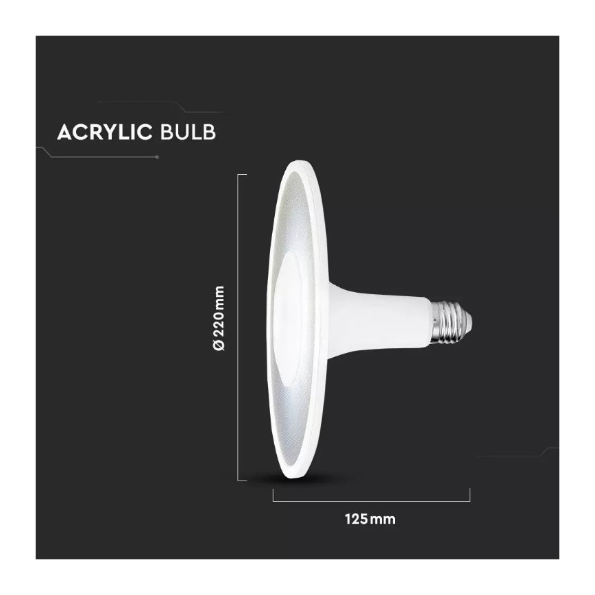 LED Λαμπτήρας SAMSUNG CHIP UFO E27/18W/230V 120° 4000K