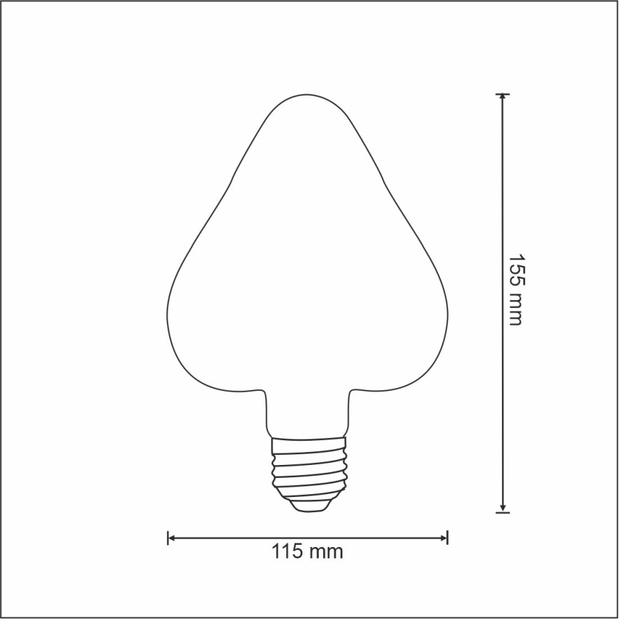 LED Λαμπτήρας VINTAGE AMBER E27/2,5W/230V 2000K