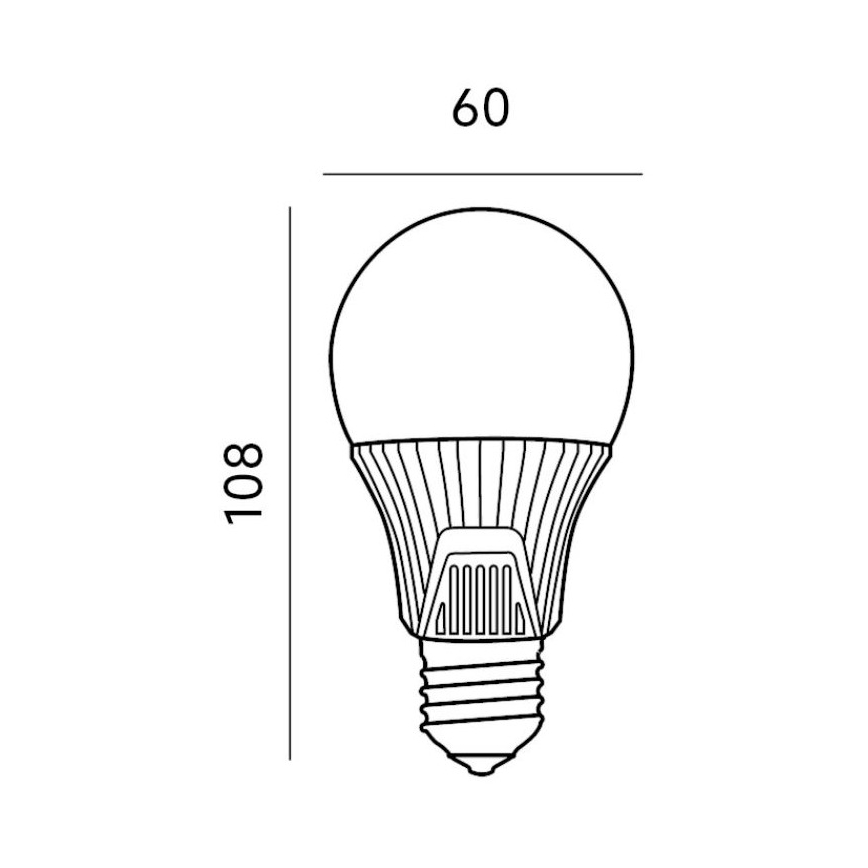 LED Λαμπτήρας με αισθητήρα E27/9W/230V 6500K