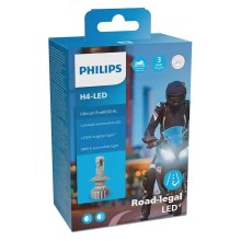 LED Λαμπτήρας μοτοσυκλέτας Philips ULTION 11342 U6000 X1 H4 P43t-38/18W/12V 5800K