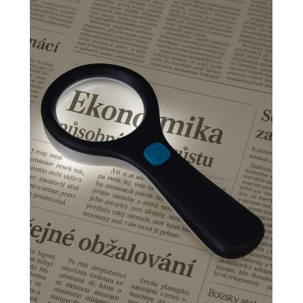 LED Μεγεθυντικός φακός 3×ZOOM με ενσωματωμένο φωτισμό LED/3W/2xAAA IP22