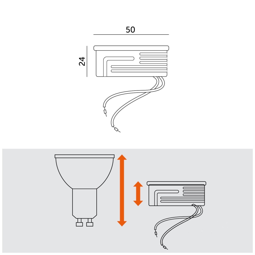 LED Μονάδα LED/5W/230V 3000K
