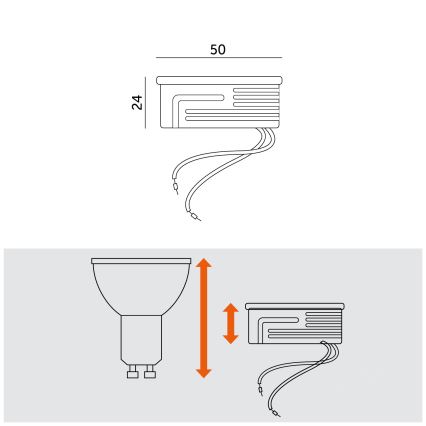 LED Μονάδα LED/5W/230V 3000K