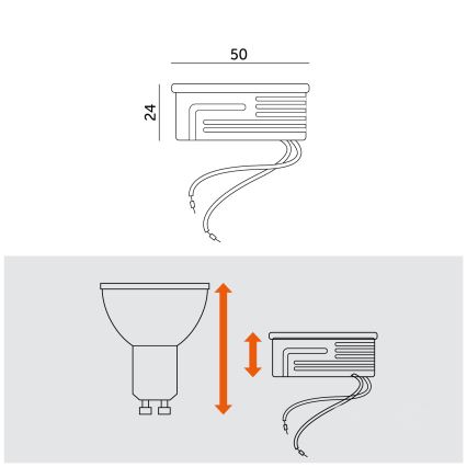 LED Μονάδα LED/6,5W/230V 3000K