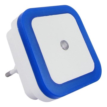 LED νυχτερινό φως με αισθητήρα LED/0,5W/230V μπλε
