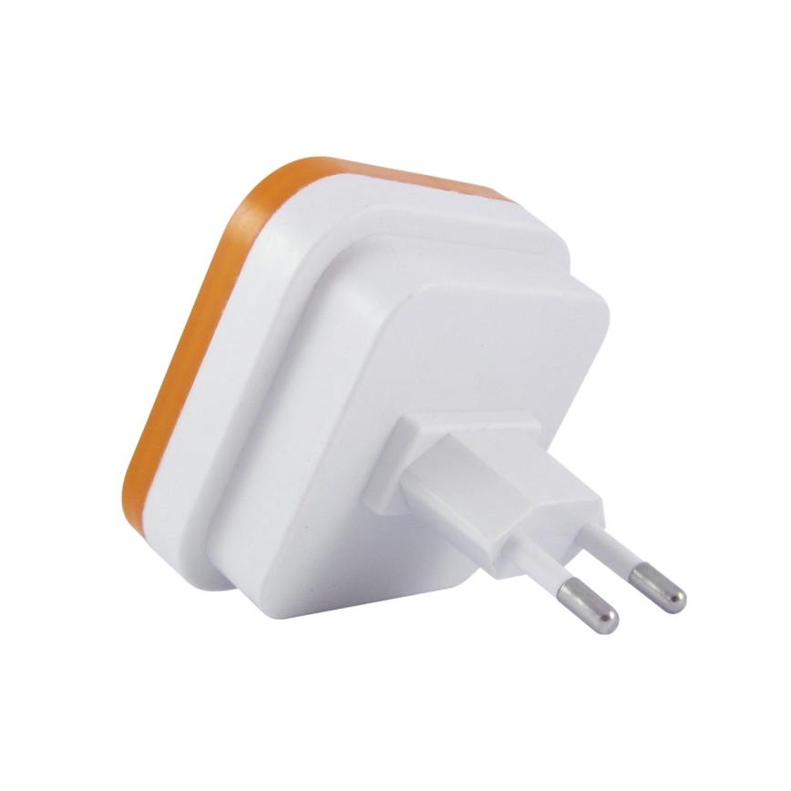 LED νυχτερινό φωτάκι με αισθητήρα λυκόφωτος LED/0,5W/230V πορτοκαλί