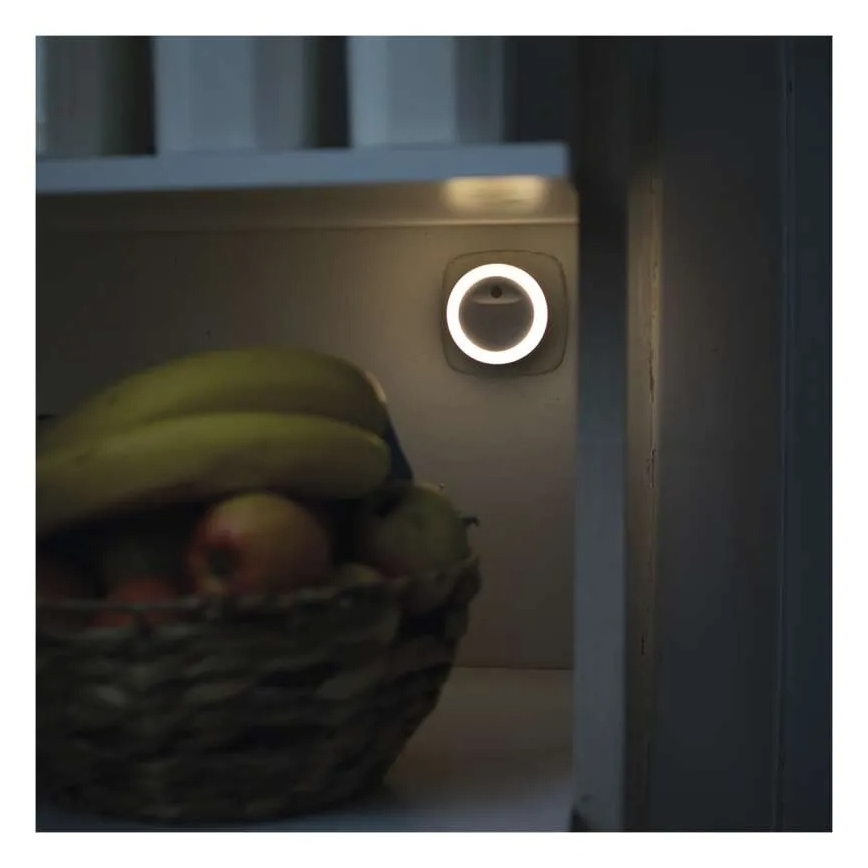 LED νυχτερινό φωτιστικό με αισθητήρα λυκόφωτος LED/0,3W/230V