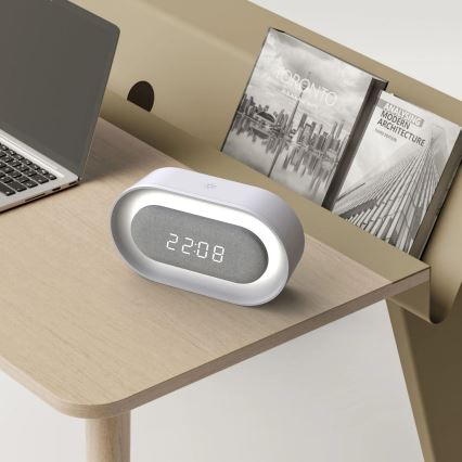 LED Ρυθμιζόμενο νυχτερινό φωτιστικό με ξυπνητήρι KAJA LED/1,3W/5V 3000K