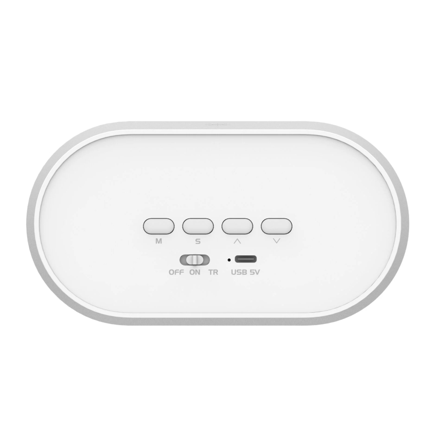 LED Ρυθμιζόμενο νυχτερινό φωτιστικό με ξυπνητήρι BUNNY LED/1,2W/5V 3000K