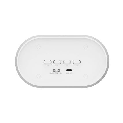 LED Ρυθμιζόμενο νυχτερινό φωτιστικό με ξυπνητήρι KAJA LED/1,3W/5V 3000K