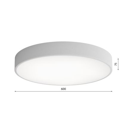 LED Οροφής Φωτιστικό CLEO LED/69W/230V 3000K διάμ. 60 εκ. γκρι