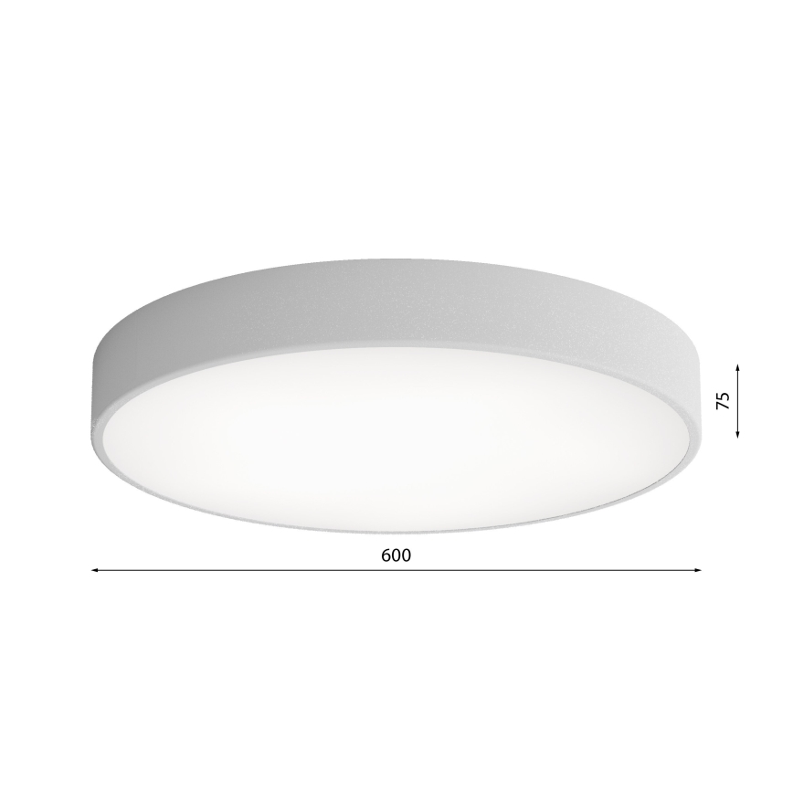 LED Οροφής Φωτιστικό CLEO LED/69W/230V 3000K διάμ. 60 εκ. γκρι