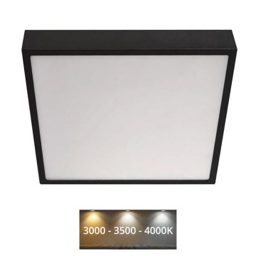 LED Οροφιαίο φωτιστικό NEXXO LED/28,5W/230V 3000/3500/4000K 30x30 cm μαύρο