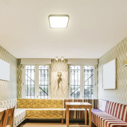 LED Οροφωτιστικό Μπάνιου SAMSUNG CHIP LED/18W/230V IP44 3000K 25x25 εκ. μαύρο