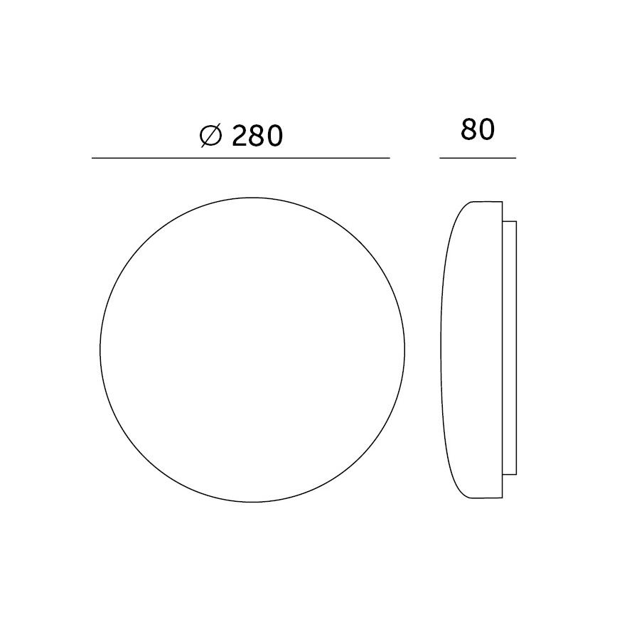 LED Οροφιαίο φωτιστικό μπάνιου με αισθητήρα SOFI LX LED/13W/230V IP44 διάμ. 28 εκ.