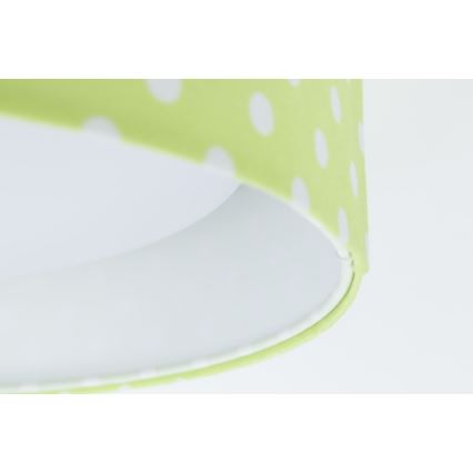 Παιδικό φωτιστικό οροφής LED GALAXY KIDS LED/24W/230V με πράσινες/λευκές βούλες