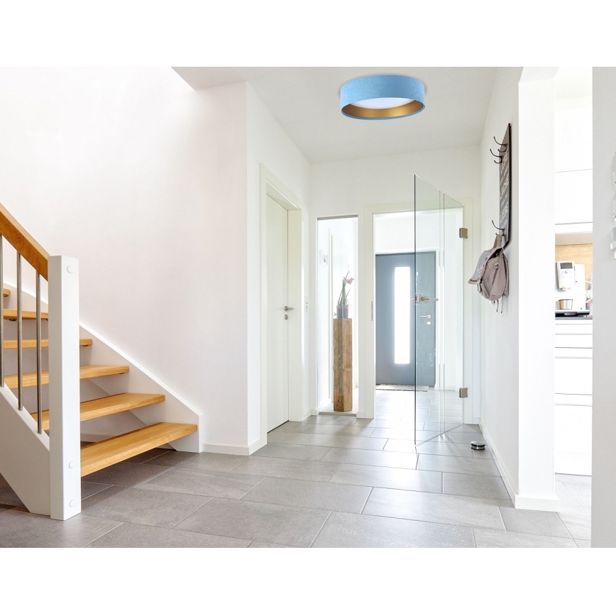 LED Ρυθμιζόμενο Φωτιστικό Οροφής SMART GALAXY LED/24W/230V διάμ. 45 εκ. 2700-6500K Wi-Fi Tuya μπλε/χρυσό + τηλεχειριστήριο