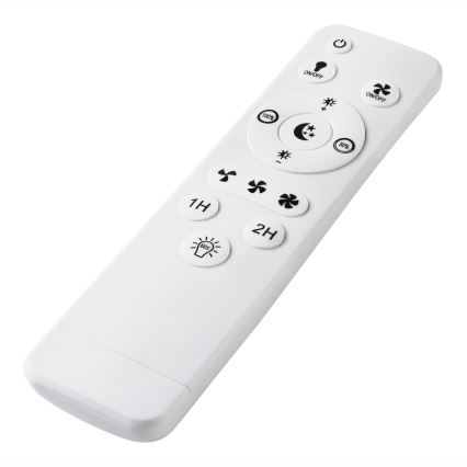 LED Ρυθμιζόμενο φωτιστικό οροφής με ανεμιστήρα APOLLO LED/38W/230V μαύρο + τηλεχειριστήριο