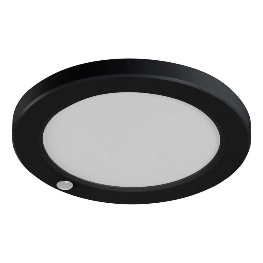 LED Οροφής/ψευδοροφής φωτιστικό με αισθητήρα κίνησης 2 σε 1 ERGA LED/17W/230V 3000/4000/6500K μαύρο