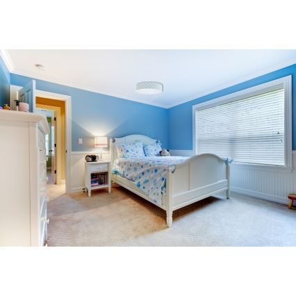 Παιδικό φωτιστικό οροφής LED GALAXY KIDS LED/24W/230V με πράσινες/λευκές βούλες