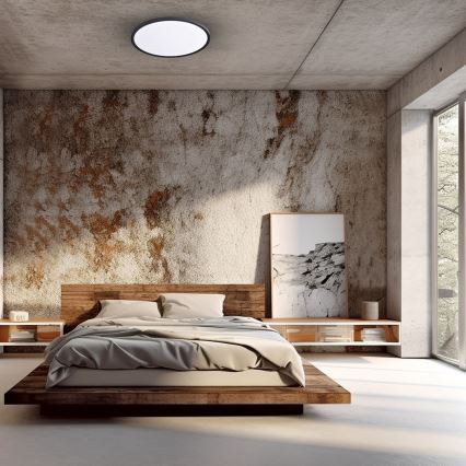 LED Οροφωτιστικό MAQ LED/50W/230V 3000/4000/6500K IP40 μαύρο