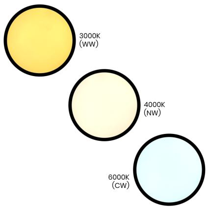 LED Οροφωτιστικό MAQ LED/50W/230V 3000/4000/6500K IP40 μαύρο