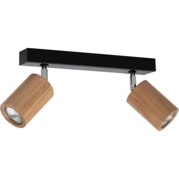 LED Οροφής Σποτ Φωτιστικό MATTI 2xGU10/5W/230V δρυς