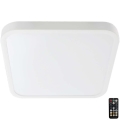 LED Οροφής Φωτιστικό Μπάνιου με Αισθητήρα LED/36W/230V 4000K IP44 42x42 cm λευκό + τηλεχειριστήριο