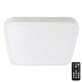 LED Οροφιαίο φωτιστικό μπάνιου με αισθητήρα SAMSUNG CHIP LED/36W/230V IP44 4000K 42x42 cm λευκό + τηλεχειριστήριο